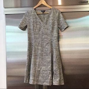 Vera Wang Dress Ponte grey/white Dress Size M